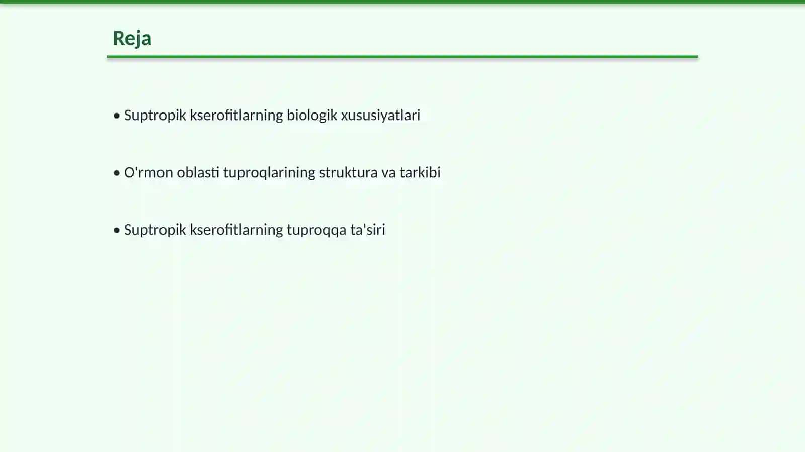 Suptropik kserofit - o'rmon oblasti tuproqlari 2
