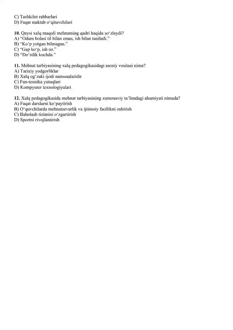Xalq pedagogikasida mehnat tarbiyasi 2
