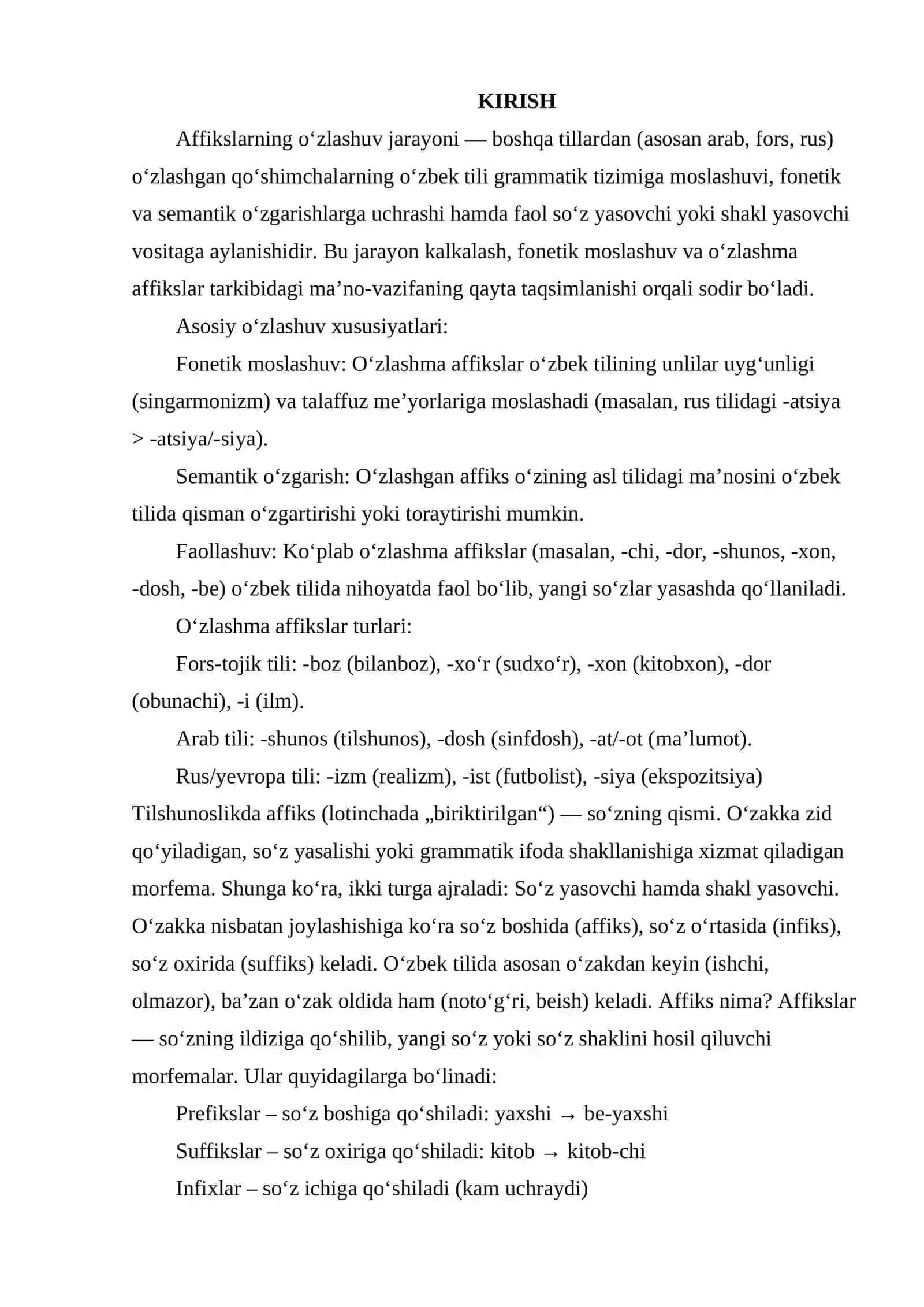 AFFIKSLARNING O‘ZLASHUV JARAYONI 2