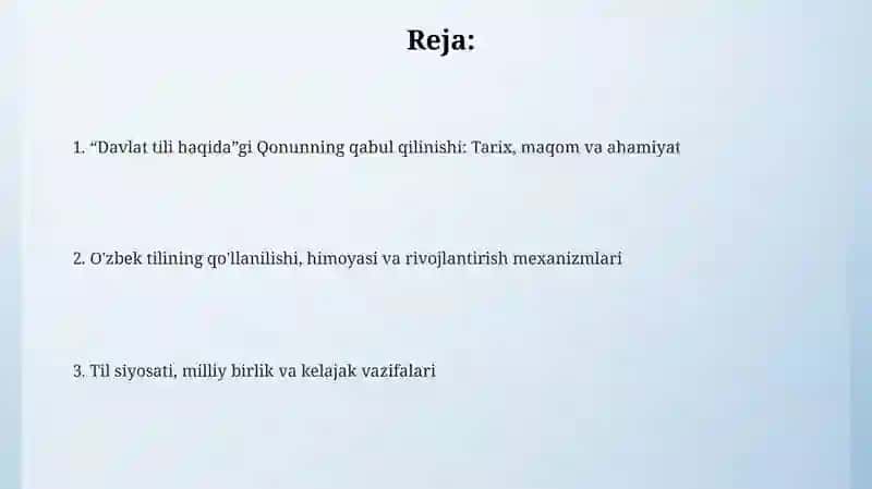 "Davlat tili" haqida qonunining hayotiy ahamiyati 2