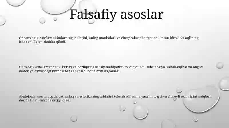 Fan Ilmiy Dunyoqarash Shakli 2