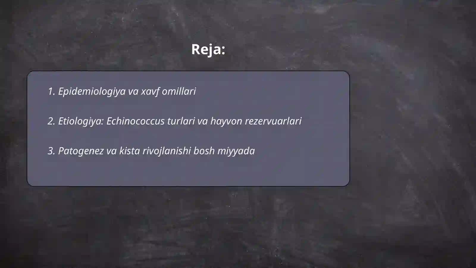 Bosh miyya exinokokkozi 2