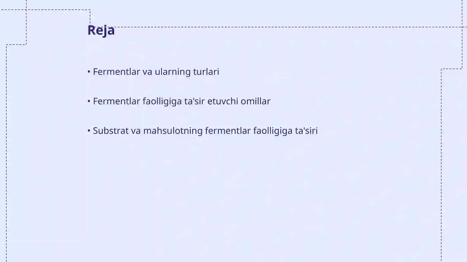 Fermentlar faolligini boshqarish 2