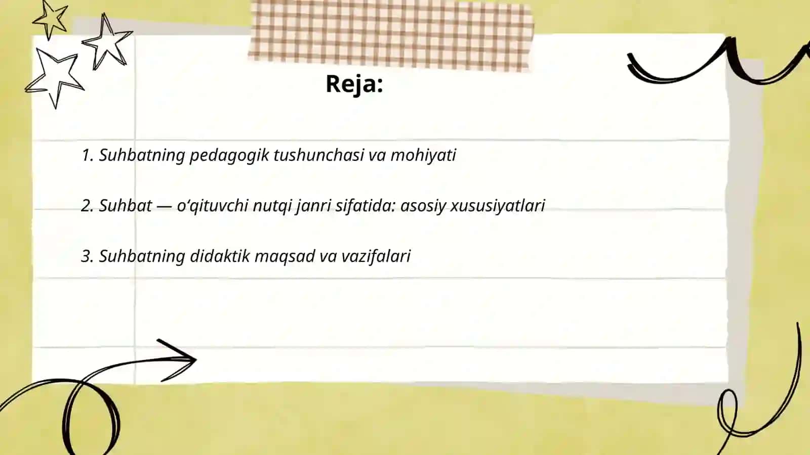 Suhbat oʻqituvchi nutqining janri sifatida 2