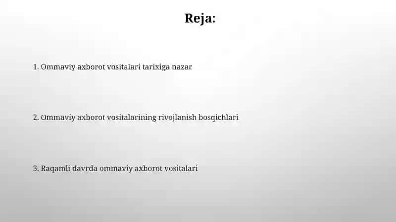 Omaviyah axborot vositalari tarixi va rivojlanishi 2
