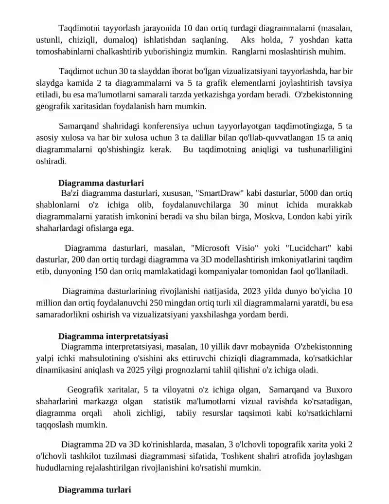 Diagrammalarni ustida ishlash 2