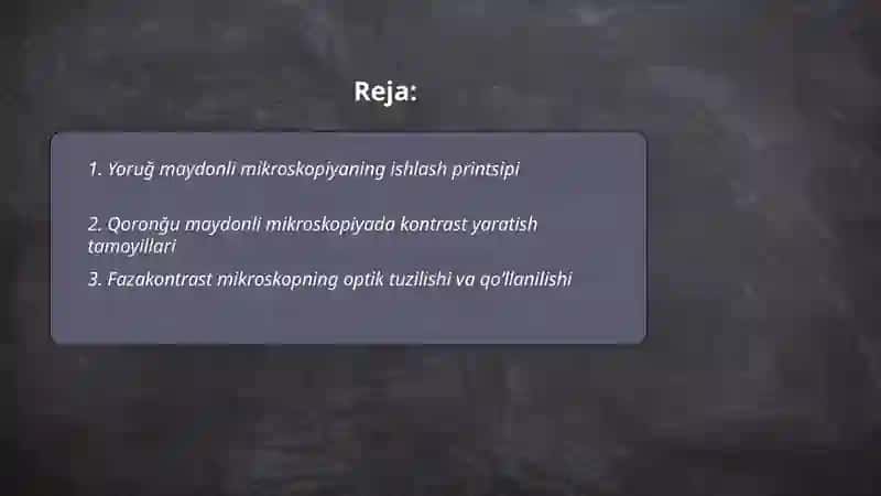 Zamonaviy mikroskoplar 2