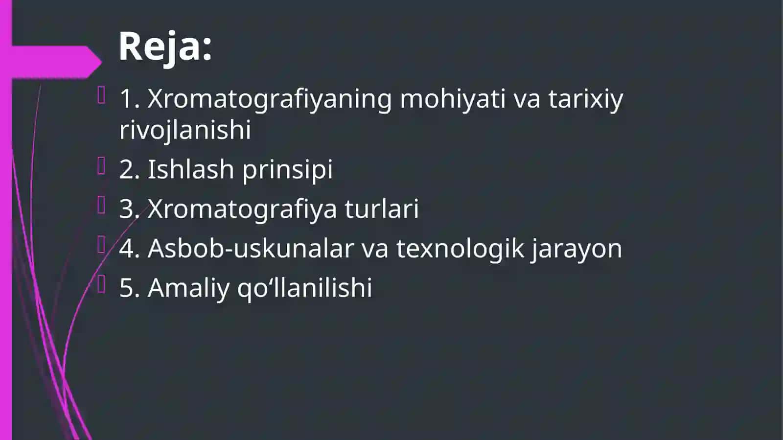 Xromatografiya usulida moddalarni ajratish 2