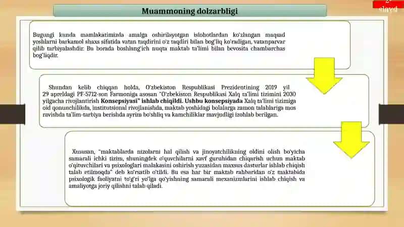 Maktabga psixologik, emotsional kognitiv tayyorgarlik 2