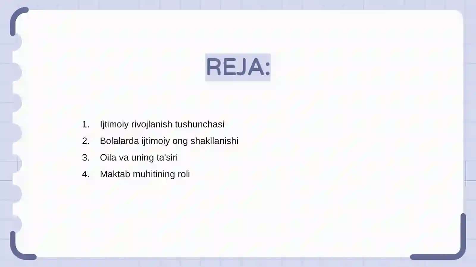 Bolalar va o'smirlarda ijtimoiy rivojlanish 2