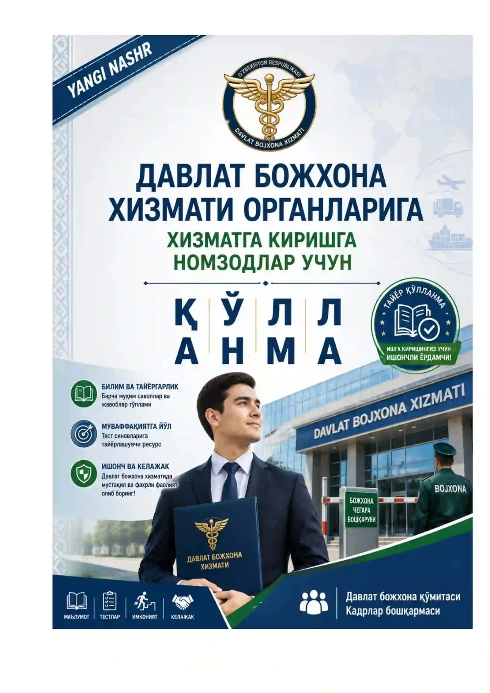Bojxona qo'mitasiga ishga kirish uchun savol javoblar toplami 2