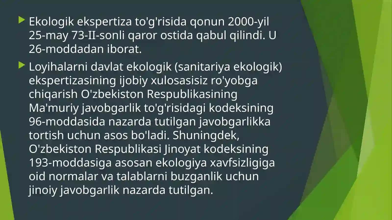 Ekologik ekspertiza to'g'risida qonun 2