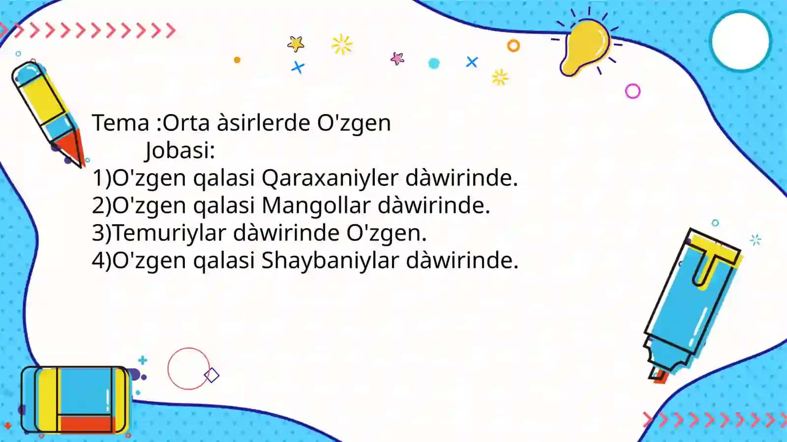 Orta Asirlerde Ozgen qalasi 2