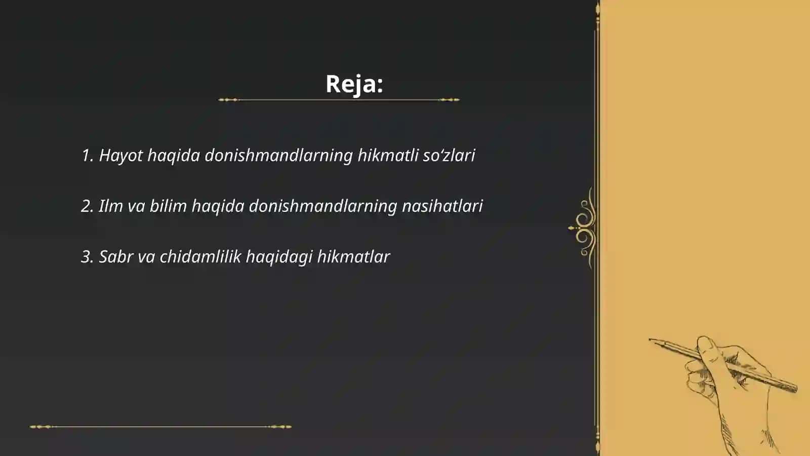 Donishmandlarni hikmatli soʻzlari 2