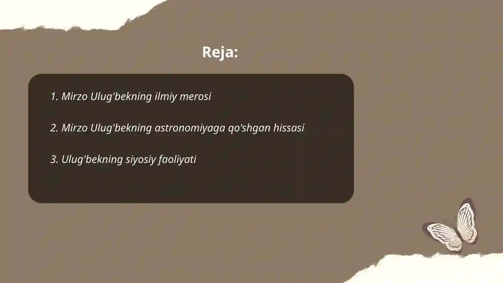 Mirzo Ulug'bekning ilmiy merosi 2