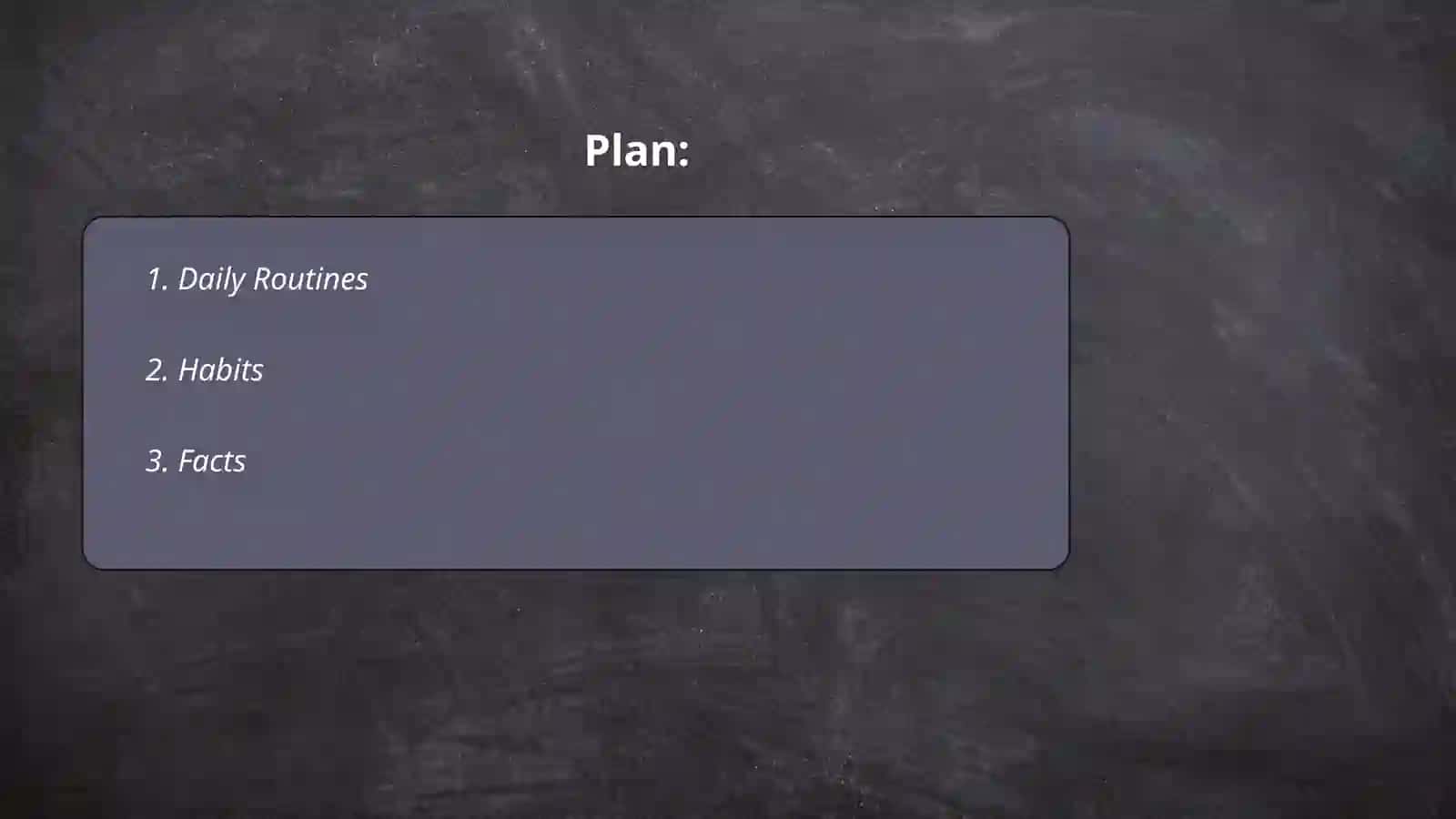 Present simple 2