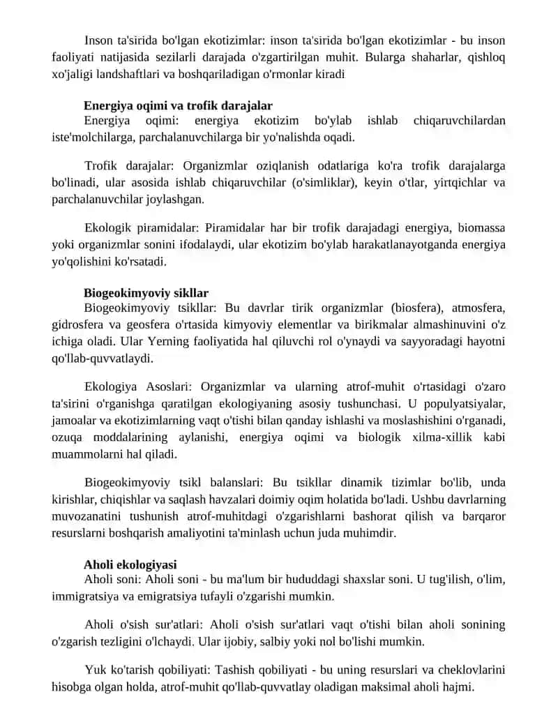 Ekologiya Asoslari 2