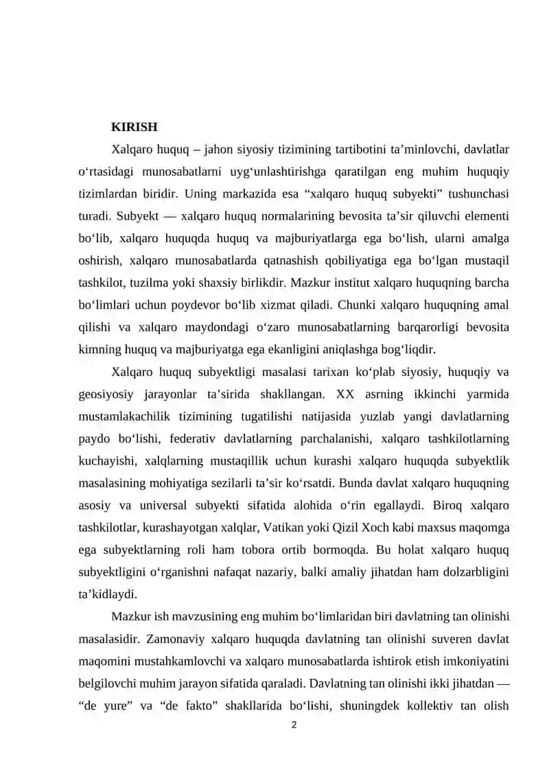 XALQARO HUQUQ SUBYEKTLARI 2