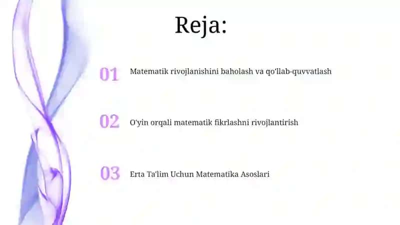 Erta Ta'lim Uchun Matematika Asoslari 2