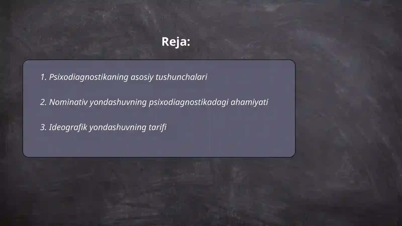 Psixadiagnostikaga nominativ va ideografik yondashuvlar 2