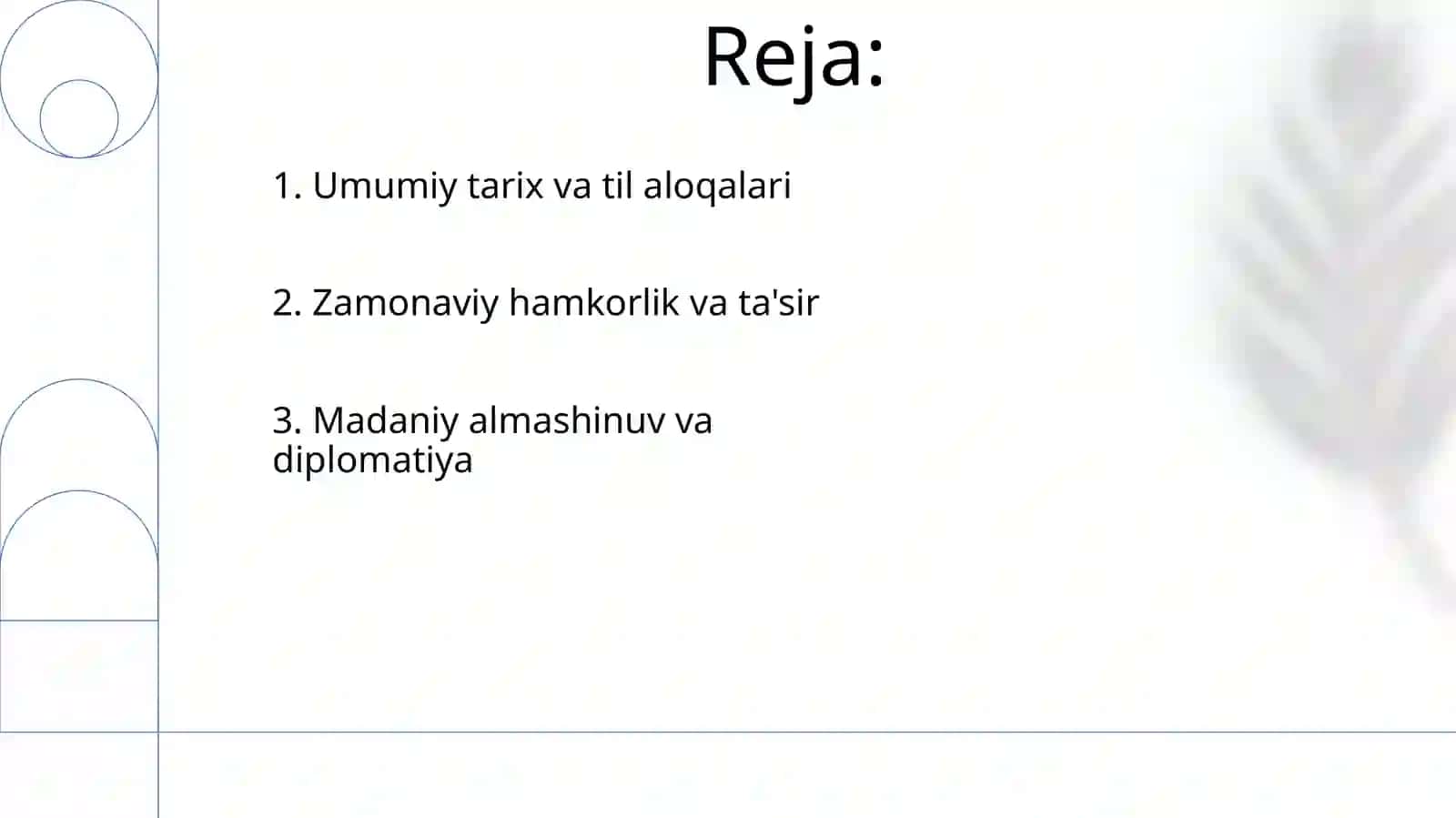 Madaniy almashinuv va diplomatiya 2