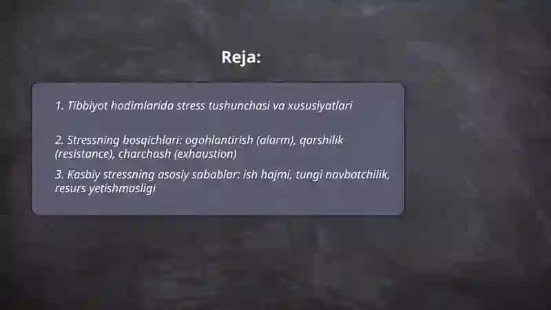 Tibbiyot hodimlarida emotsional holatlarning oʼziga xosligi 2