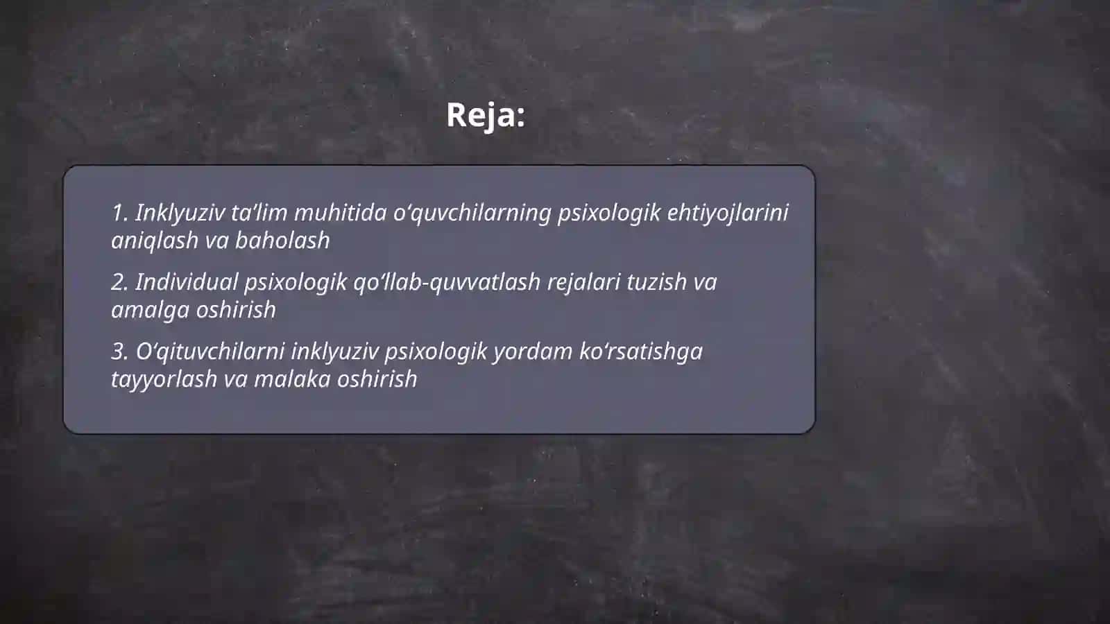 Inklyuziv taʼlimni psixologik qoʻllab quvvatlash 2