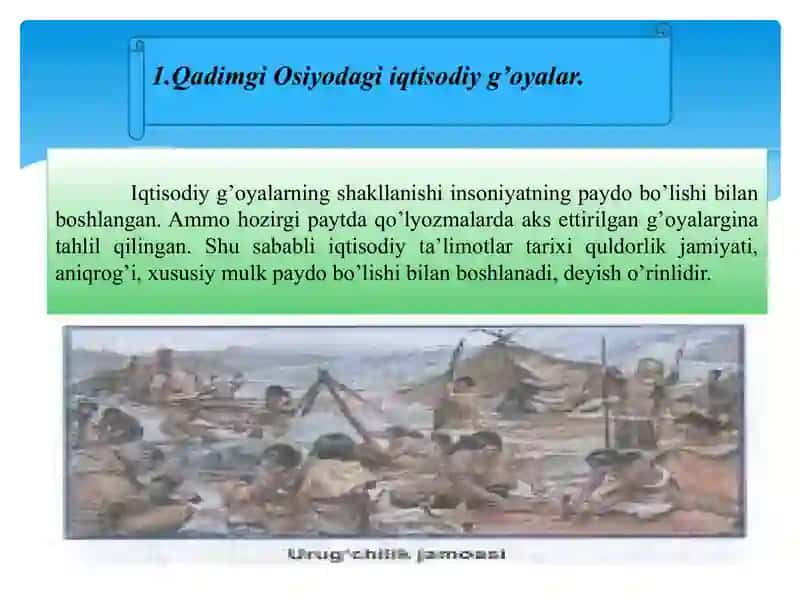 QADIMGI DUNYO VA ANTIK DAVR IQTISODIY G’OYALARI 2