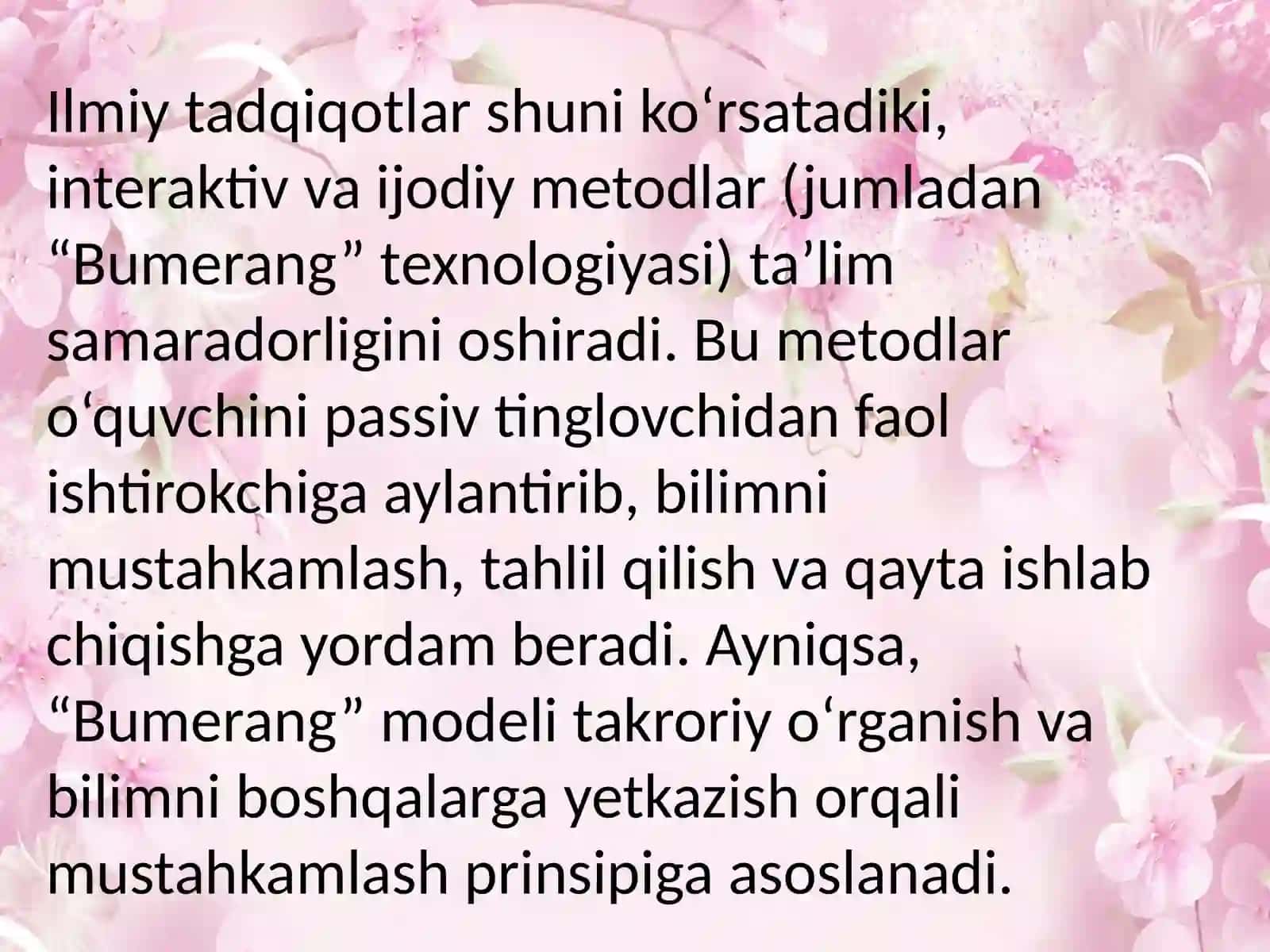 IJODIY OQIMLAR, METODLAR MASALASI 2