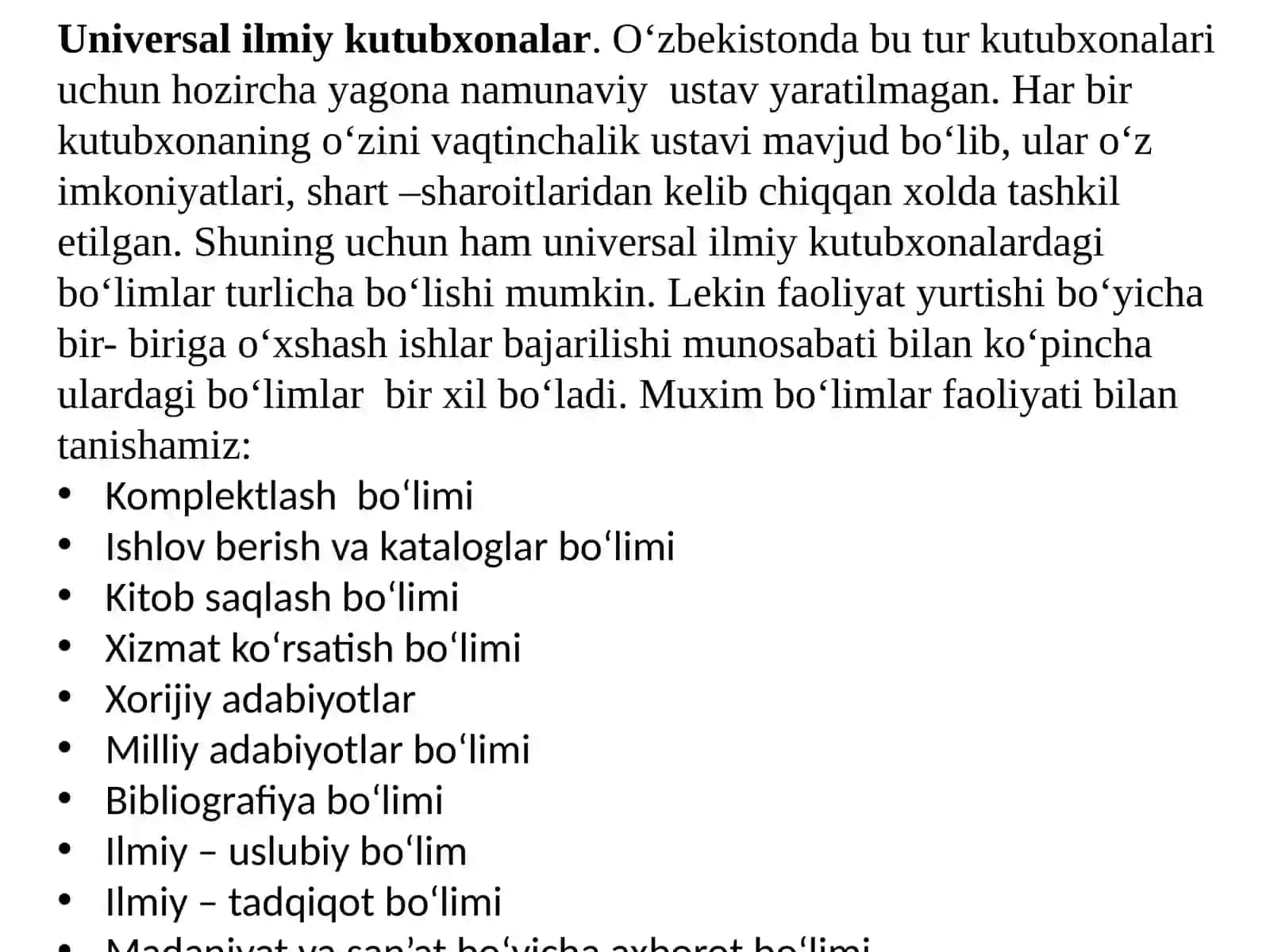 O’ZBEKISTON ILMIY ELEKTRON KUTUBXONASI 2