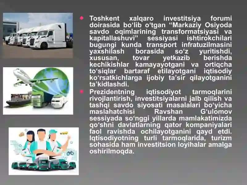 Logistikaga Investitsiya qilish 2