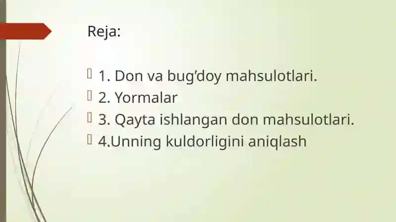 Don va don mahsulotlari 2