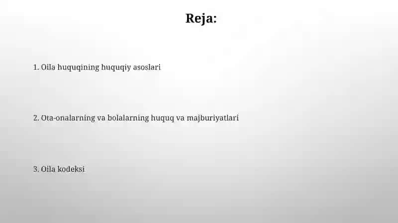 Oila kodeksi 2