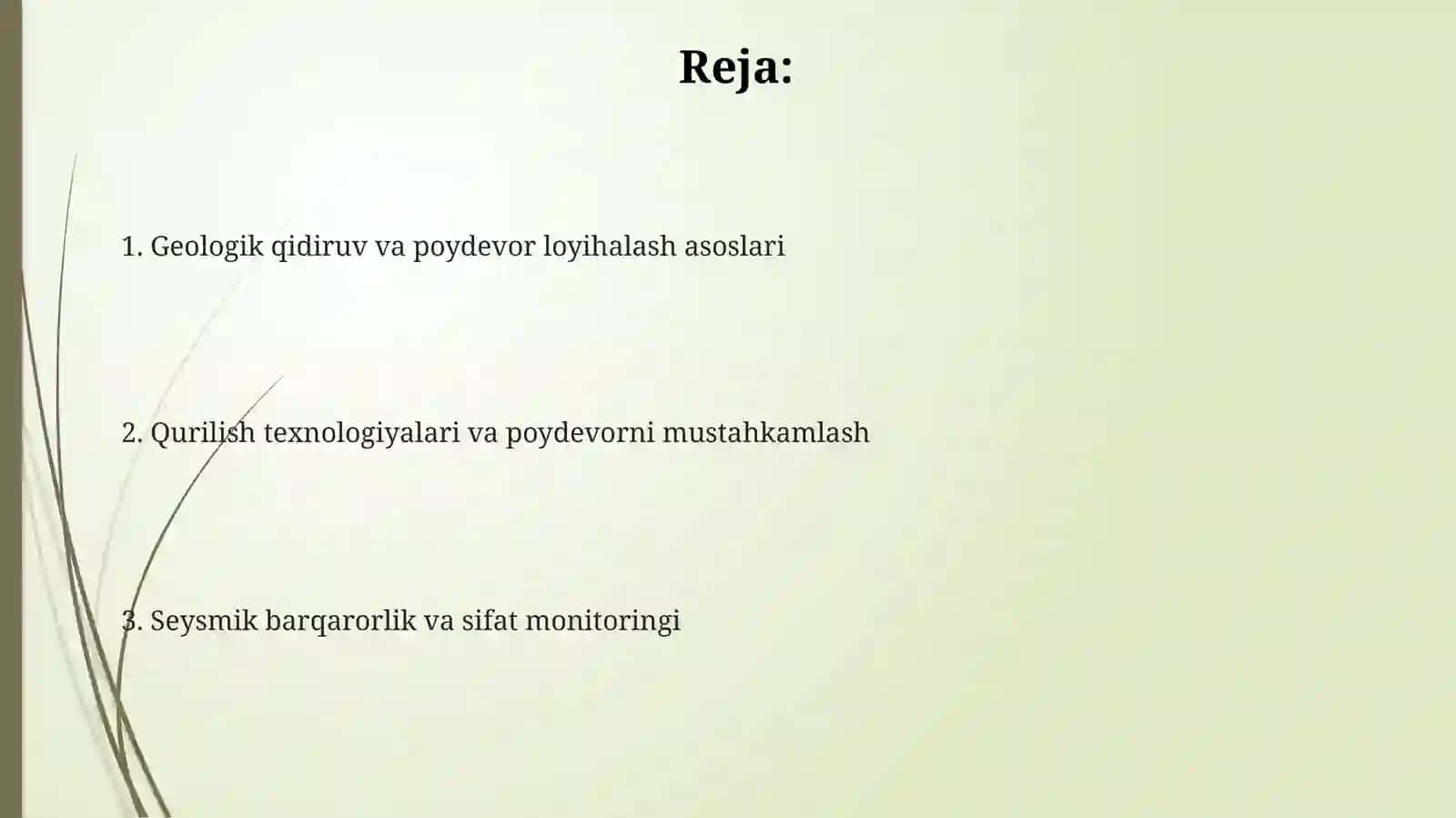 Osmono'parbinolar poydevorlari 2