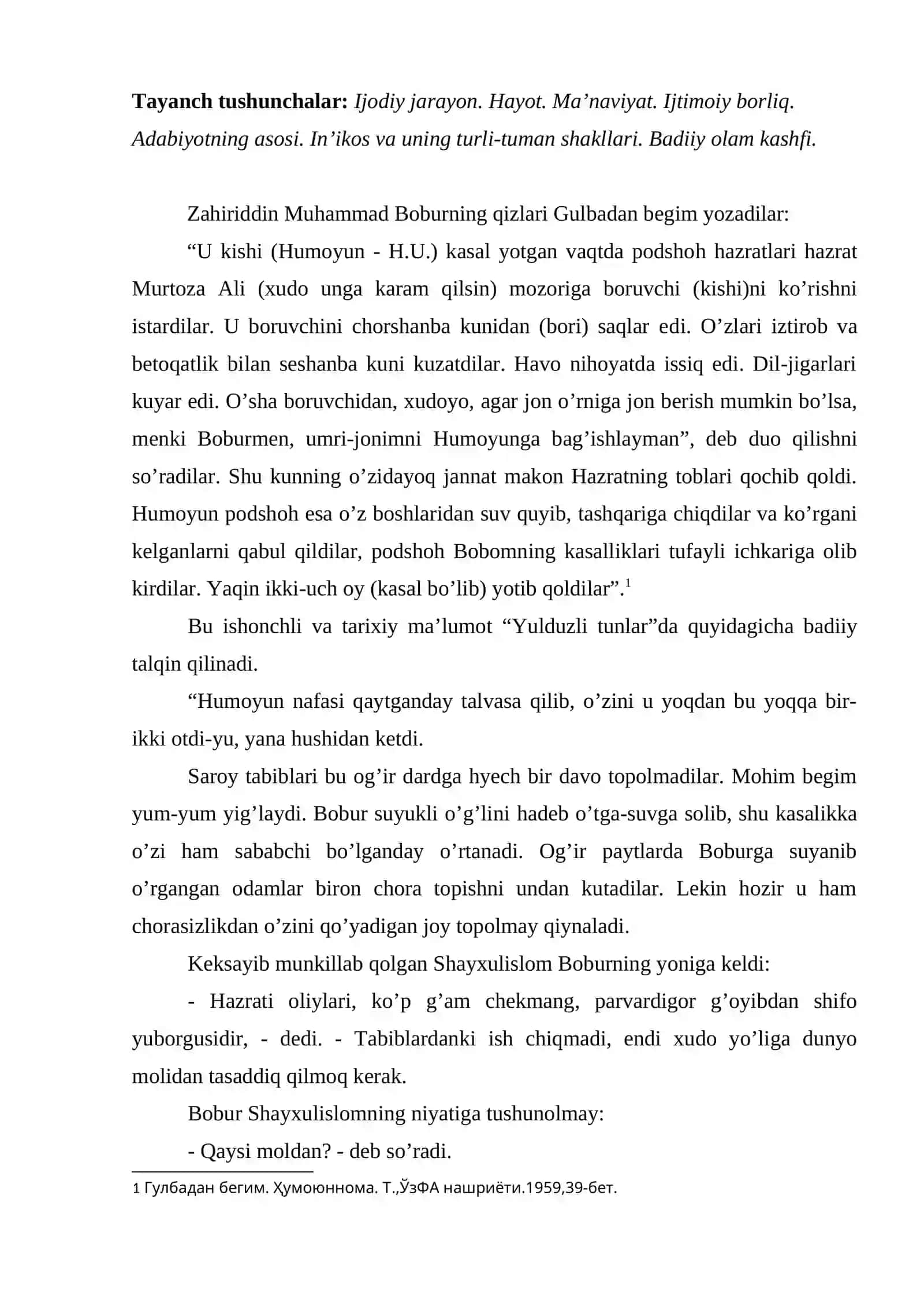 Adabiyot hayotni qayta yaratish san’atidir 2