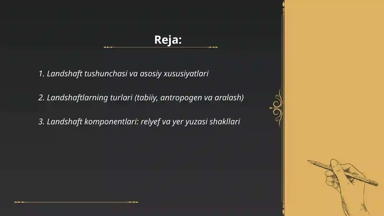 Landshaftlar haqida tushuncha 2