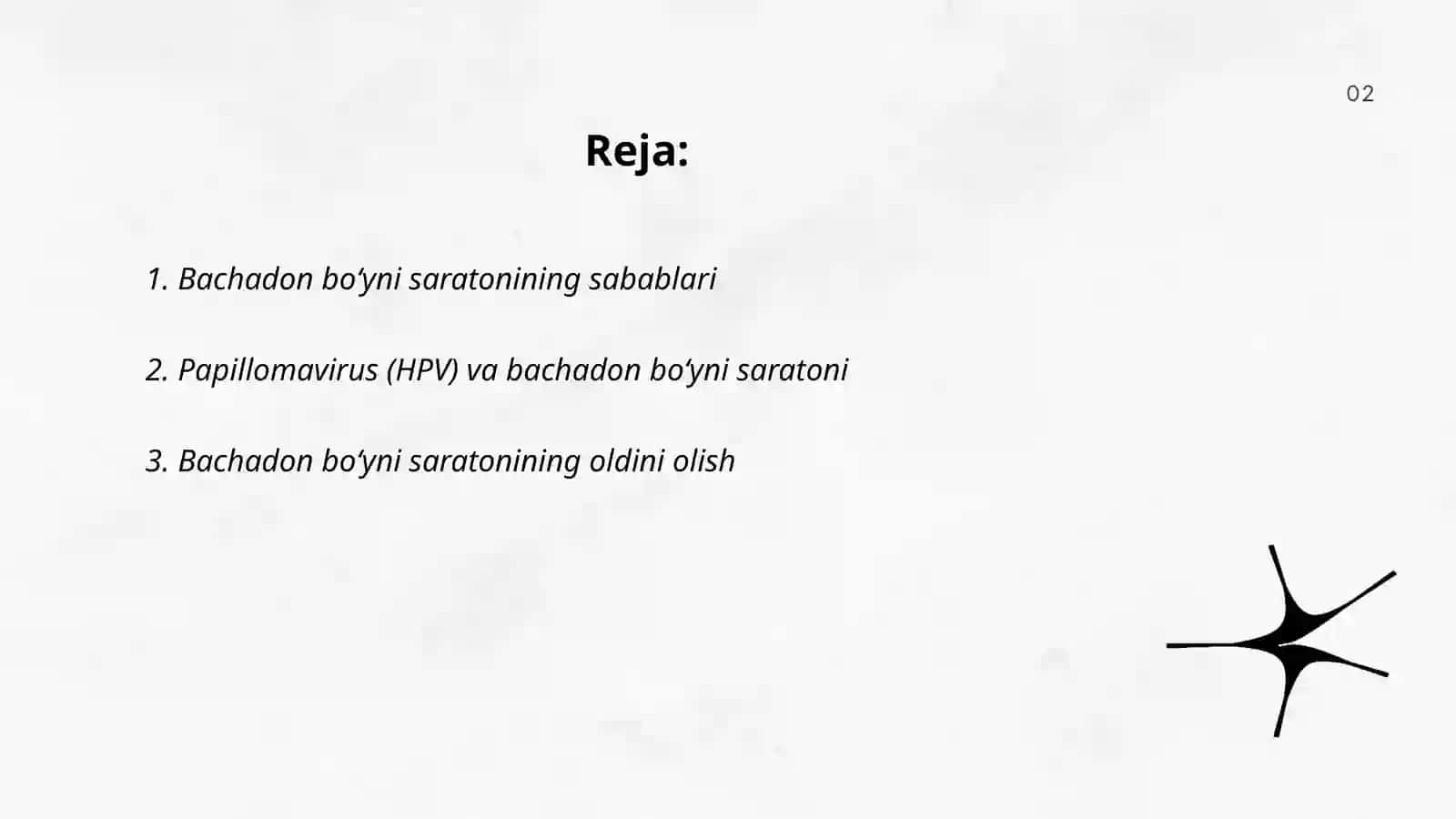 Bachadon bo'yni saratonining sabablari 2