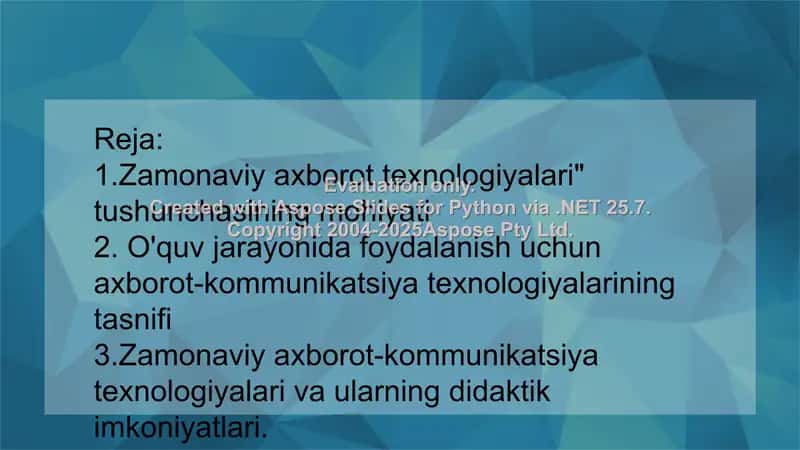 "Zamonaviy axborot-kommunikatsiya texnologiyalari va ularning kasbiy faoliyatda didaktik imkoniyatlari" 2