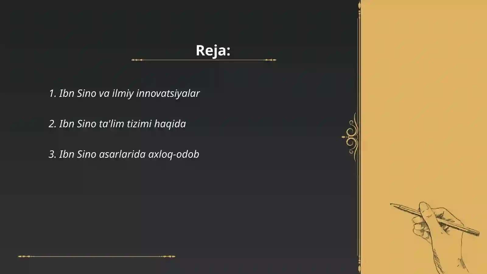 Abu Ali Ibin Sino ta'lim- tarbiya haqida 2
