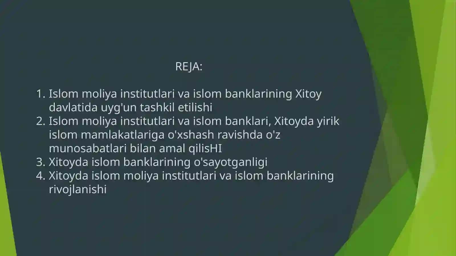 Islom moliya institutlari va islom banklari 2