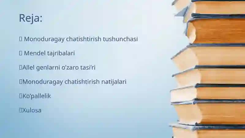 Monoduragay chatishtirish. Allel bo’lgan genlarning o’zaro ta’siri ko’pallelik. 2