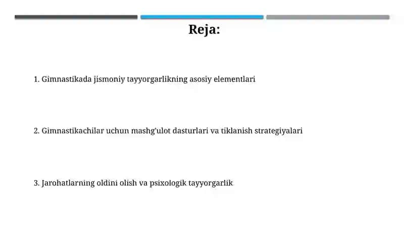 Gimnastikada jismoniy tayyorgarlik 2