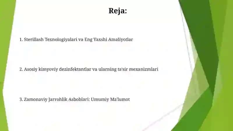 Zamonaviy xirurgik asboblar 2