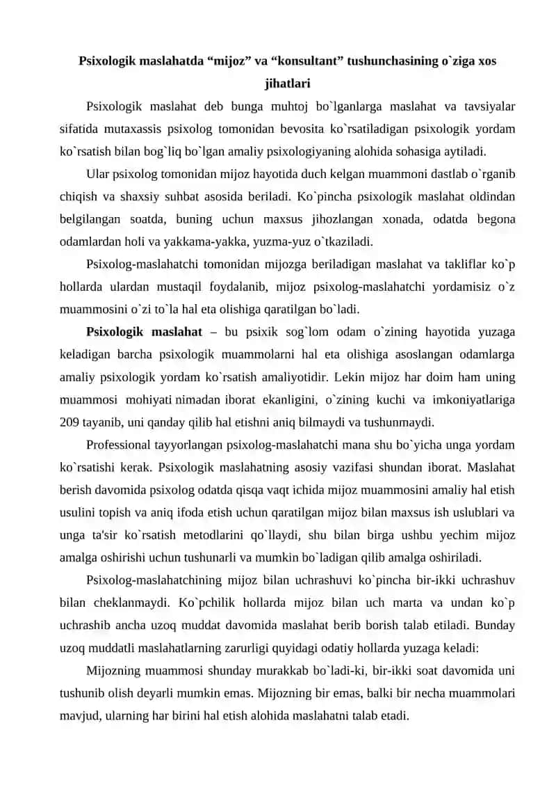 Psixologik Maslahat 2