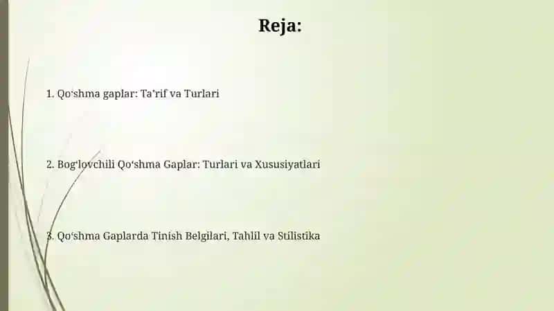 Qo'shma gap va ularning turlari 2