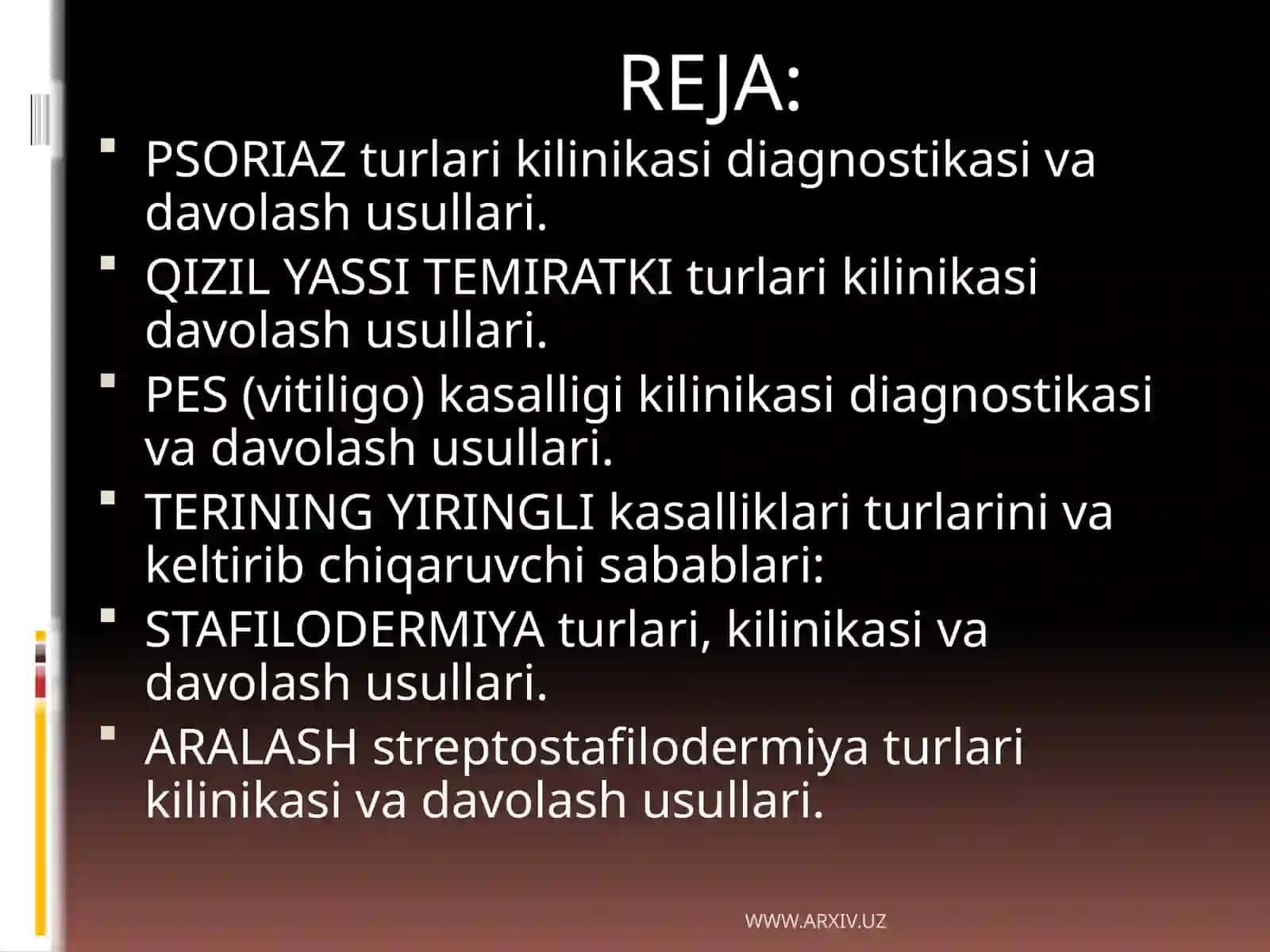 PSORIAZ turlari klinikasi 2