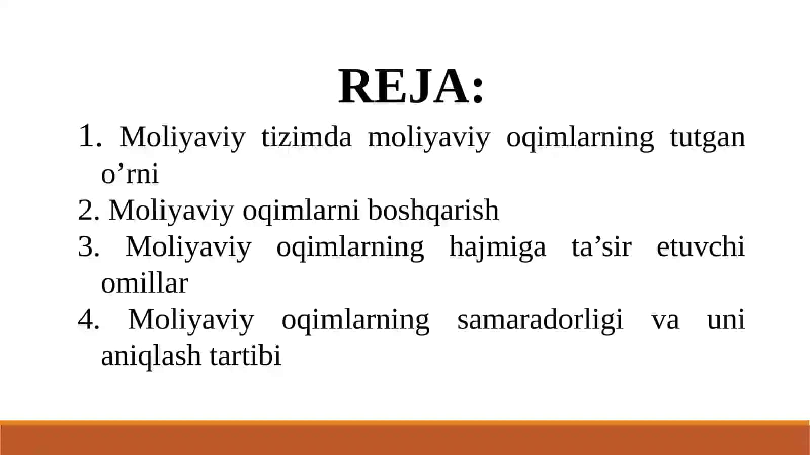 ZAMONAVIY MOLIYA 2