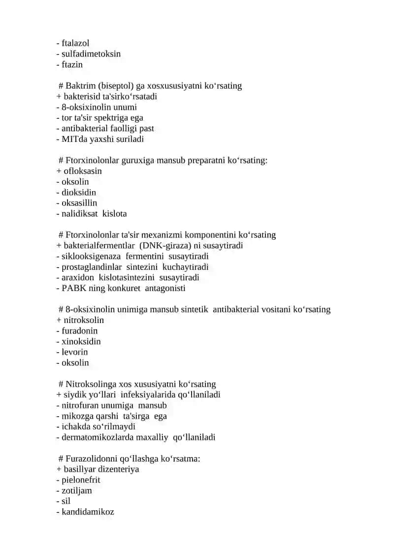 Sulfanilamid preparatlari 2
