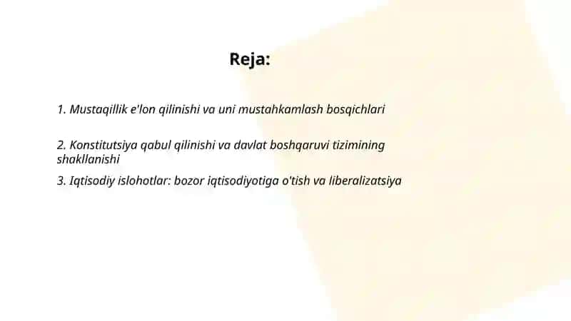 O'zbekistonning o'ziga xos istiqlol va taraqqiyot yo'li 2