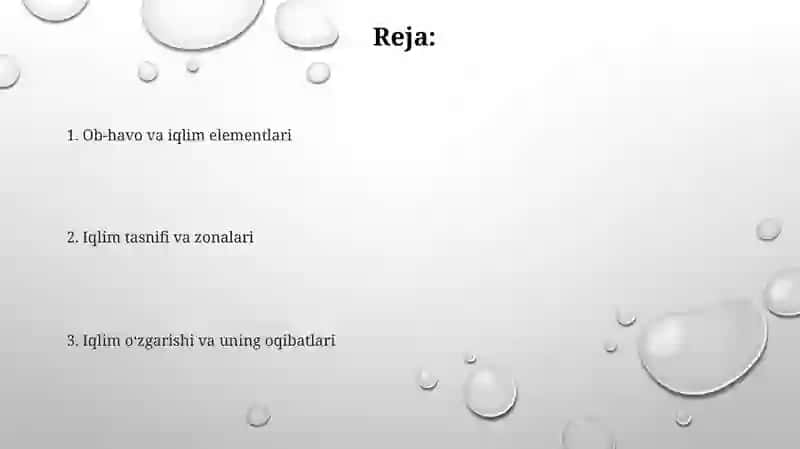 Ob havo va iqlim 2